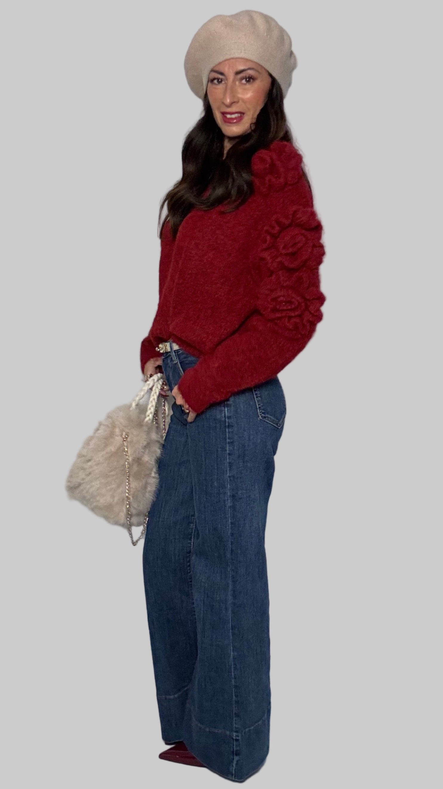 Pull Roses (limited edition) rosso carminio