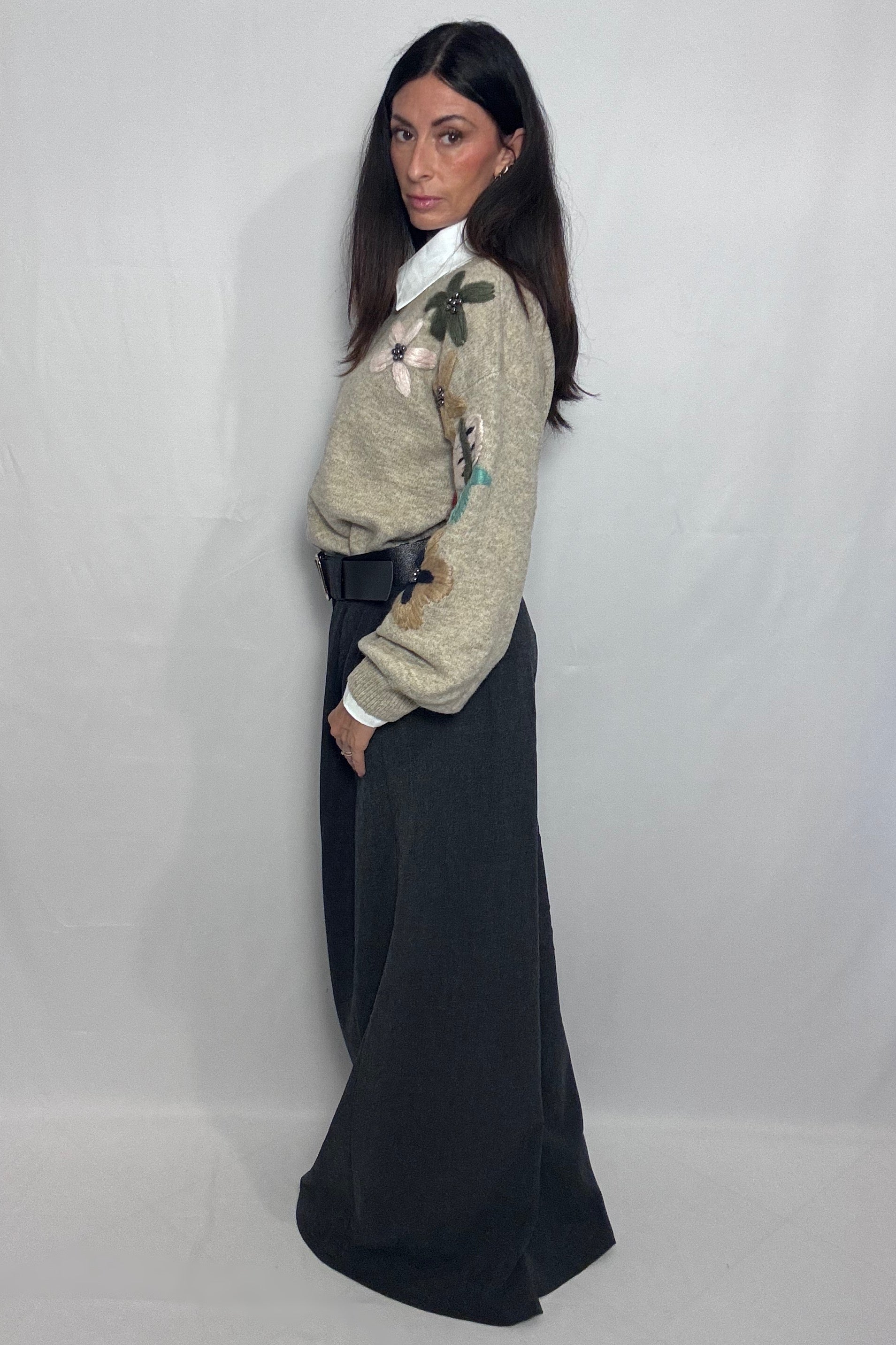 Pantalone Judy con cintura (limited edition) fumo