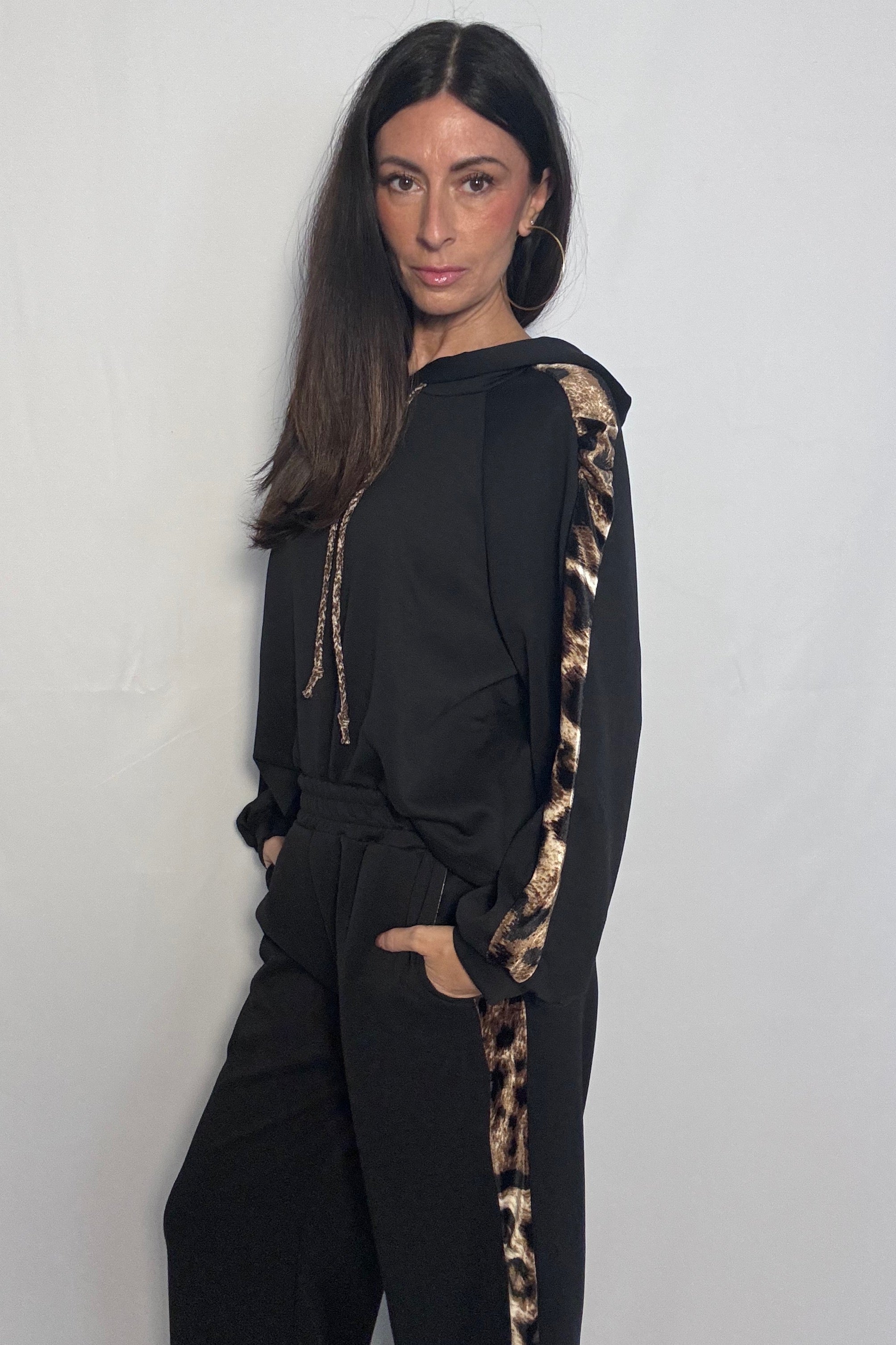 Felpa tuta sportiva Jane (limited edition) nera