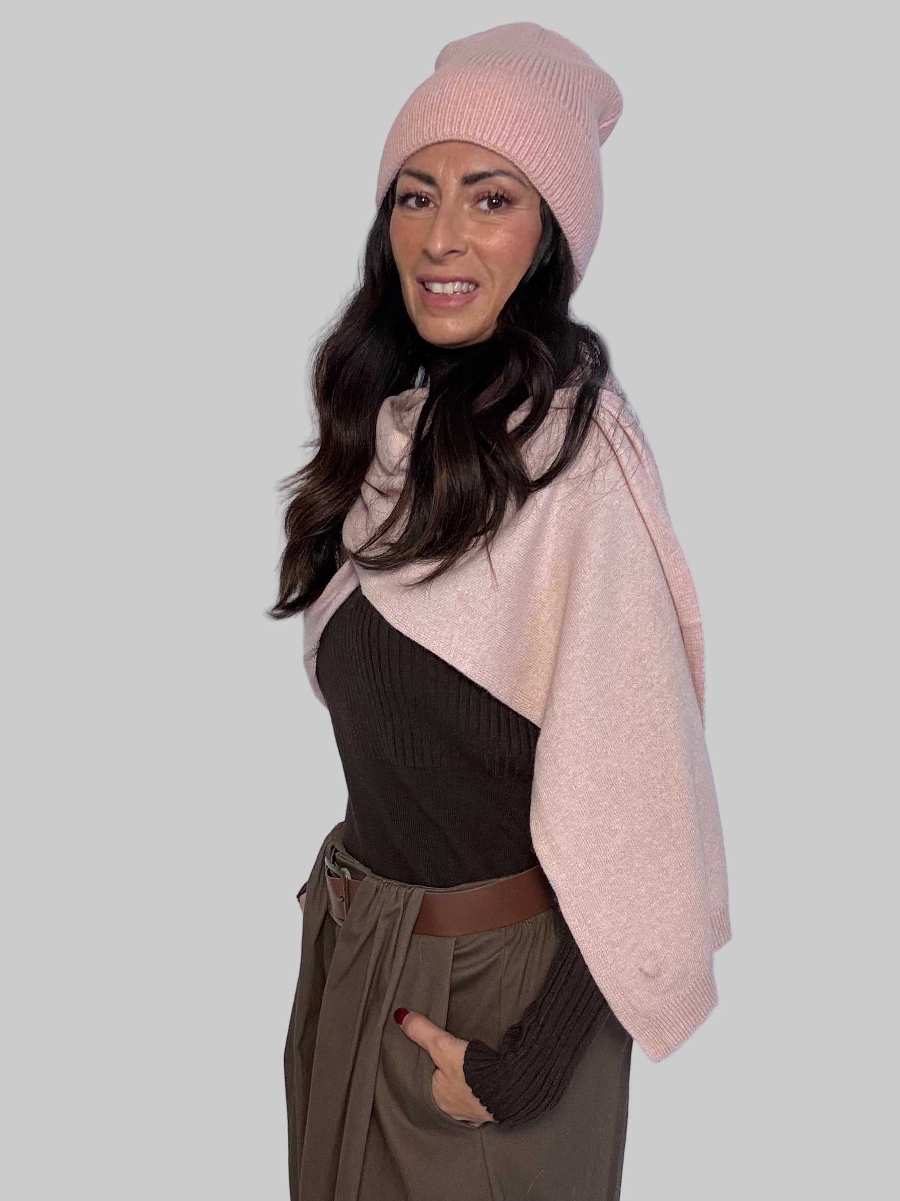 Cappello Winter rosa