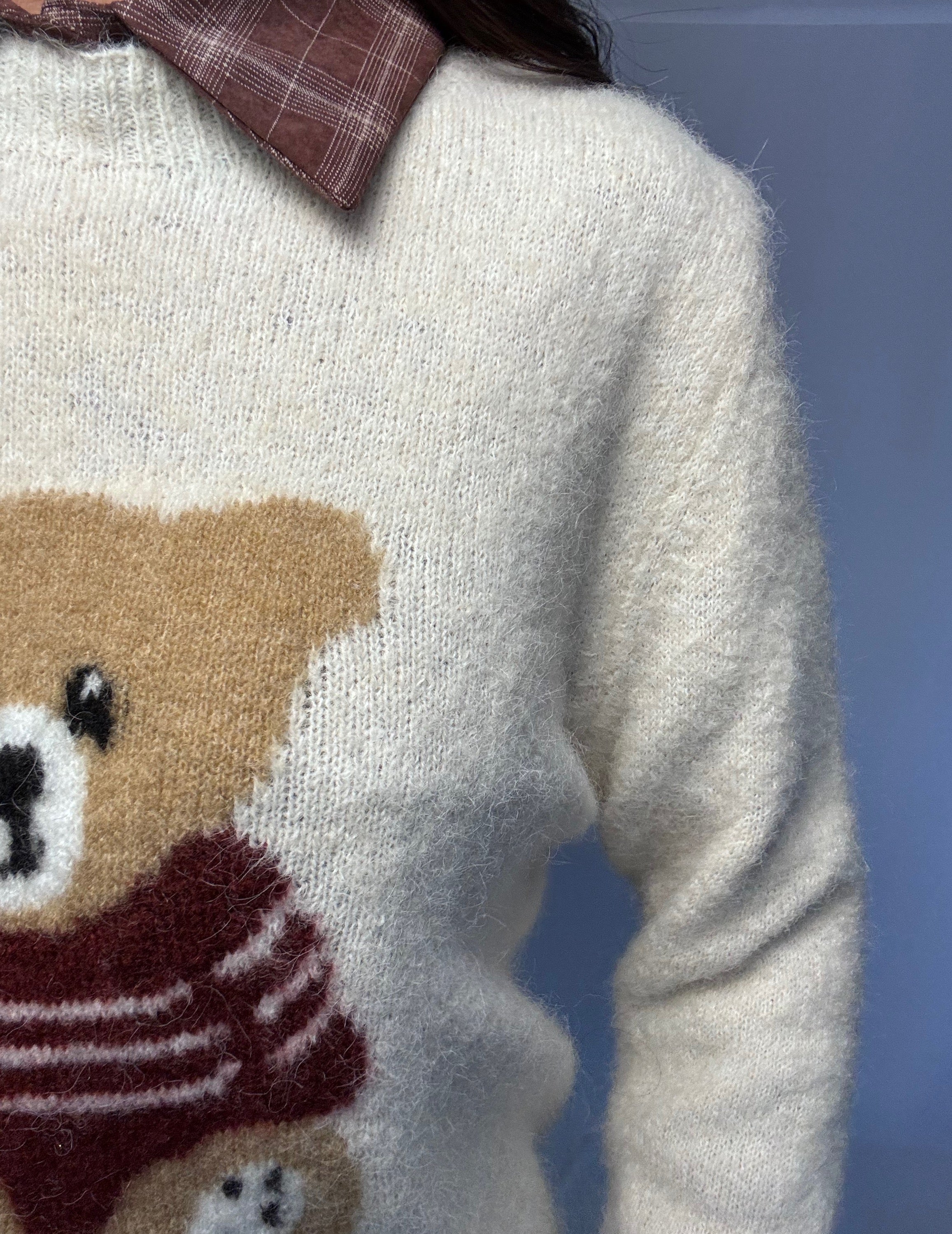 Pull Teddy beige