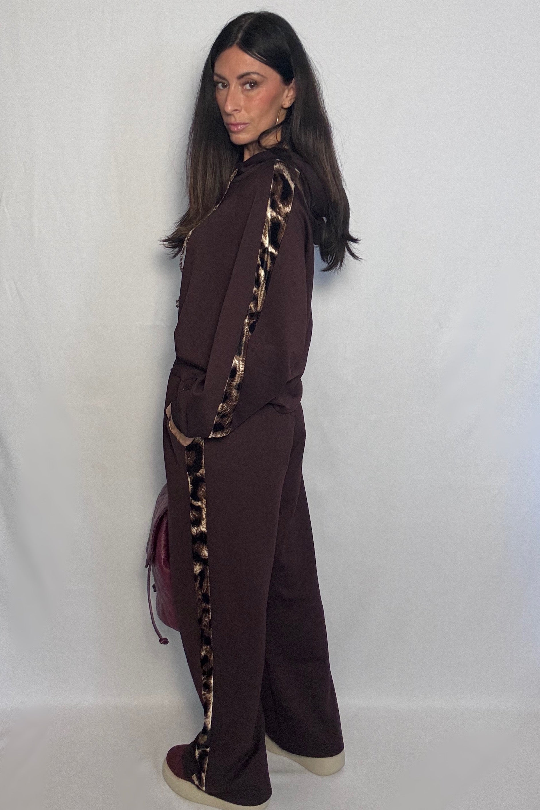 Pantalone tuta sportiva Jane (limited edition) cioccolato