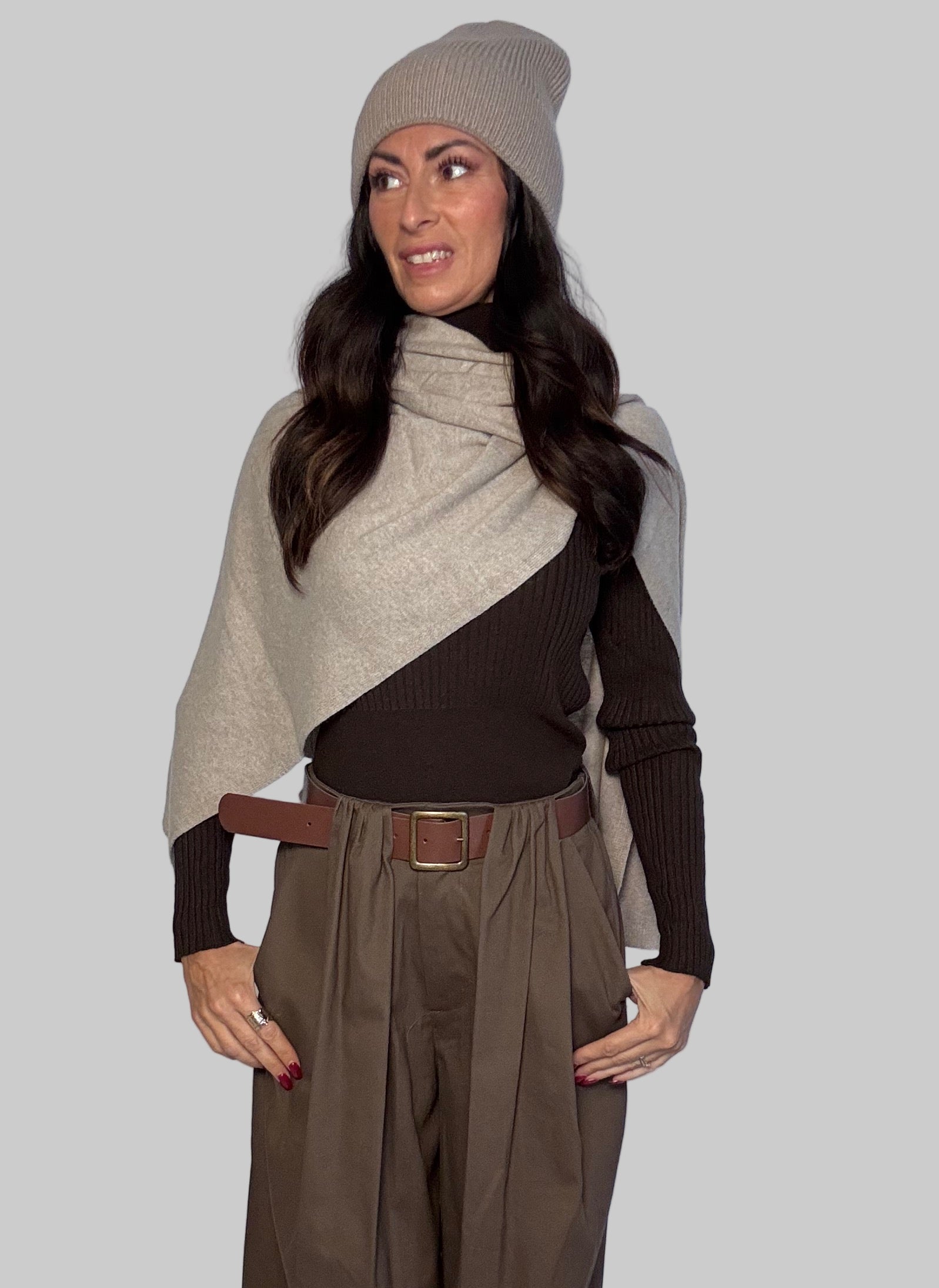 Sciarpa Cashmere taupe