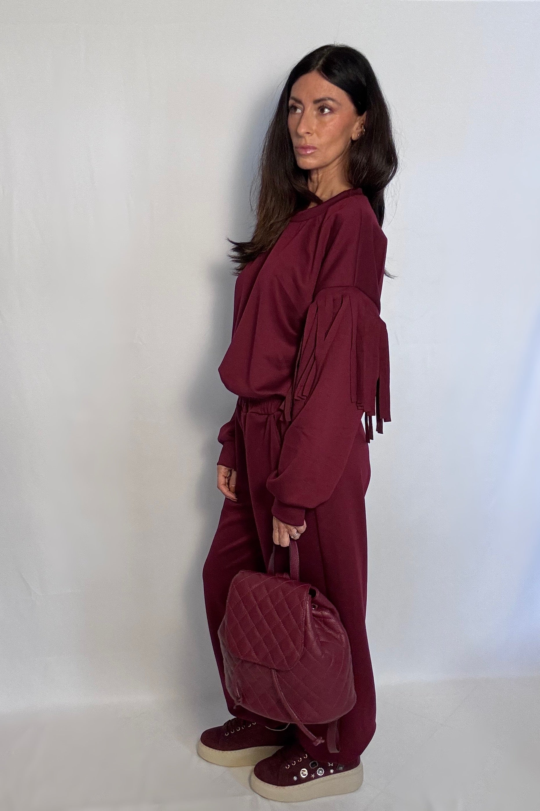 Coordinato frange Hope vino