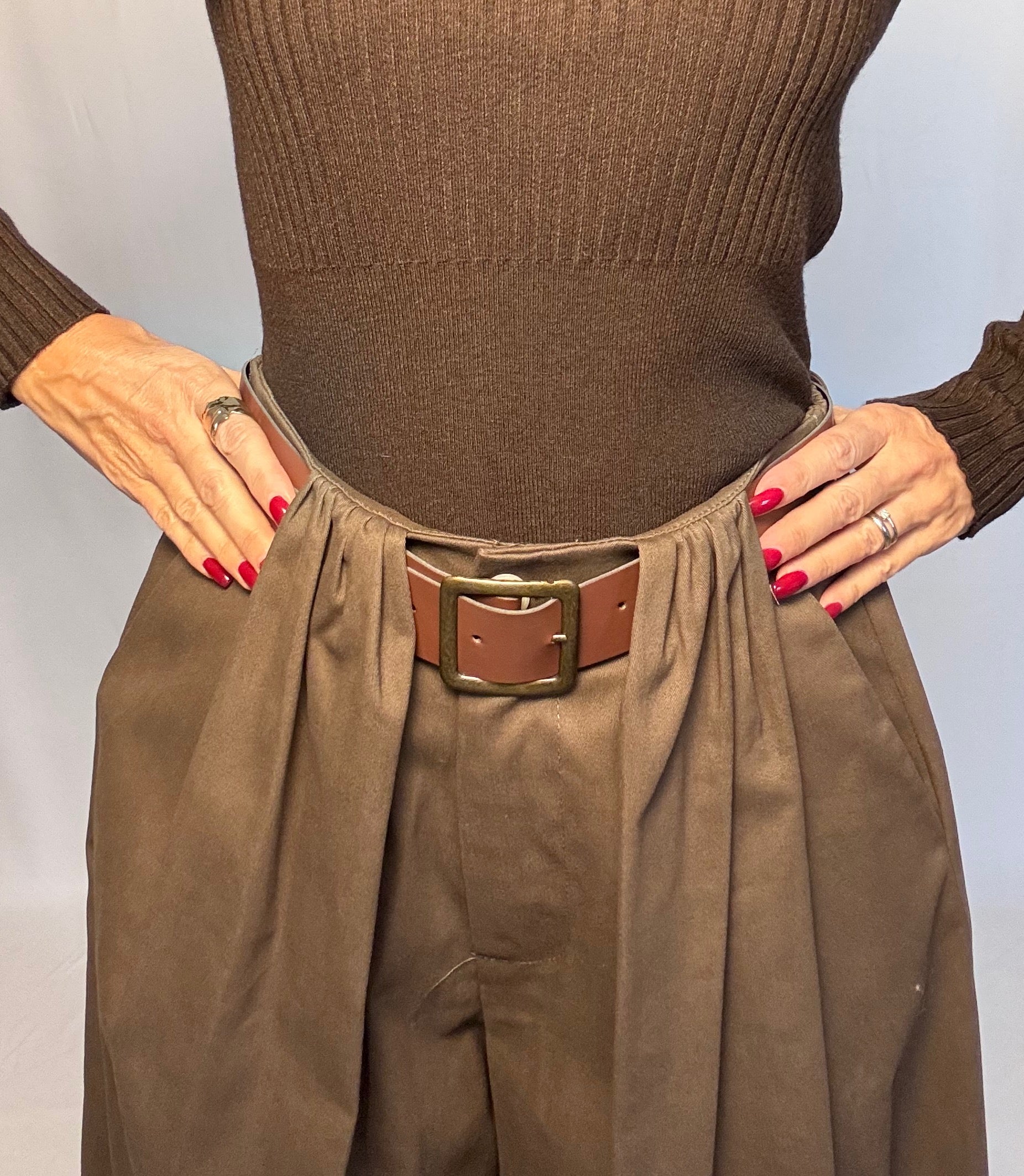 Pantalone West con cintura cioccolato