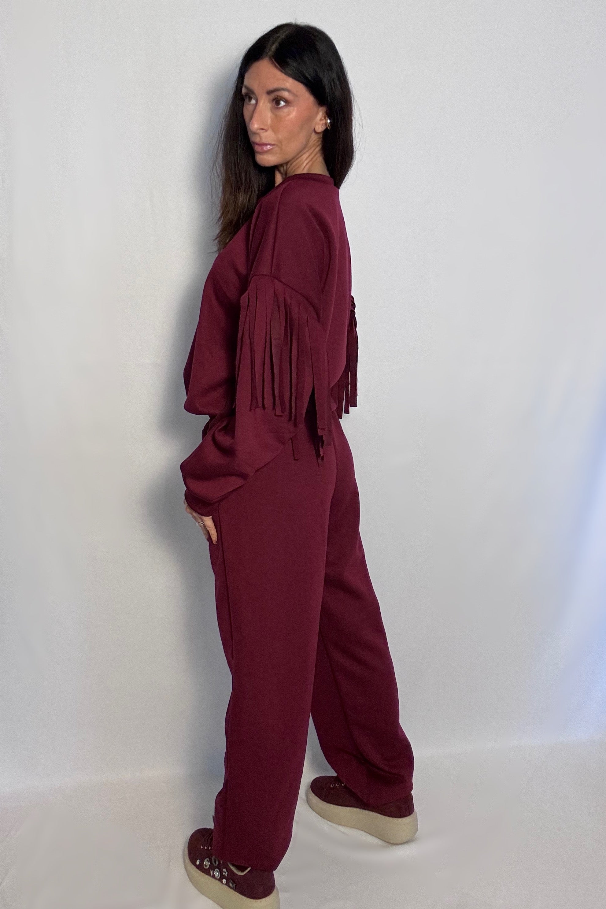 Coordinato frange Hope vino