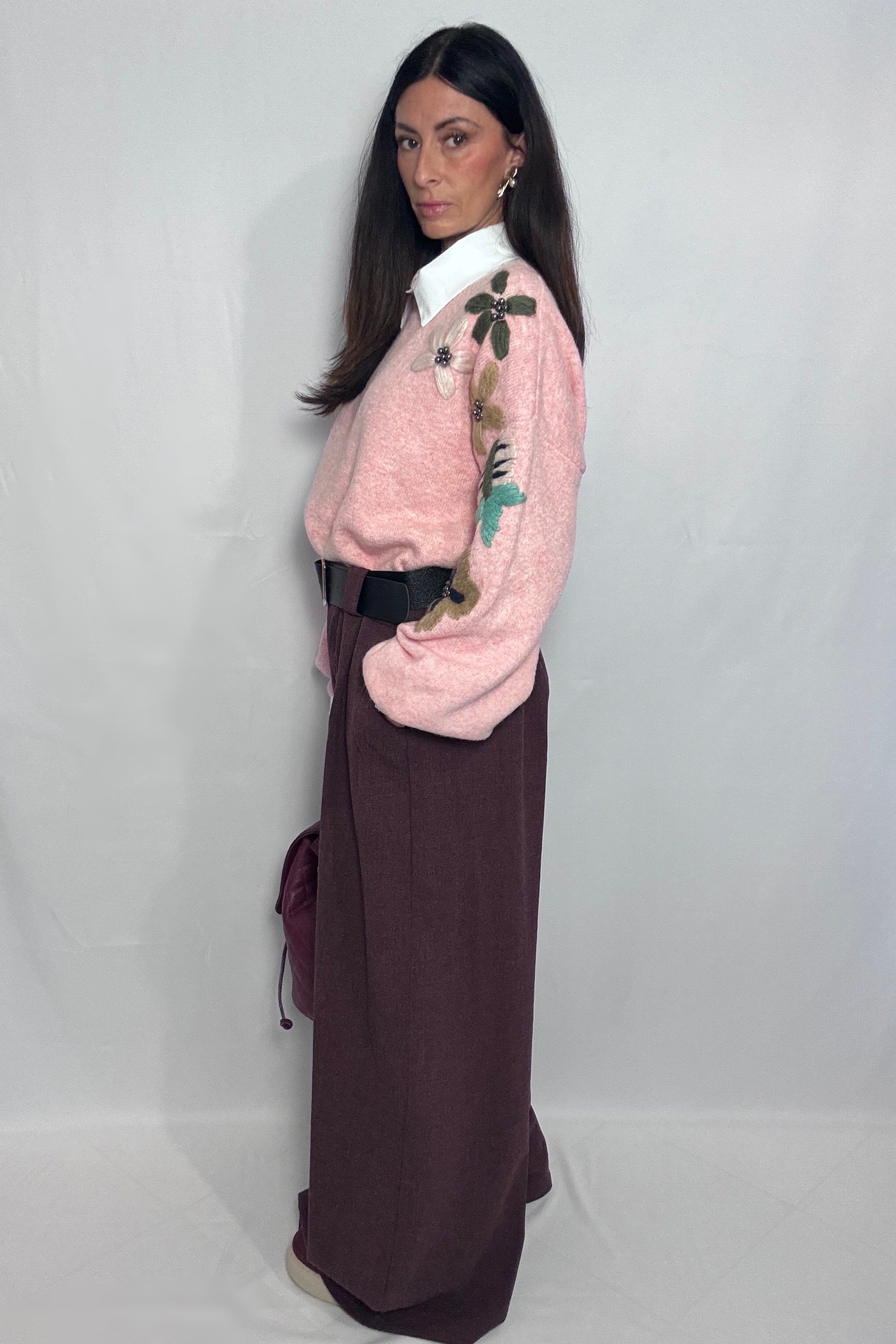Pull Ricami (limited edition) rosa