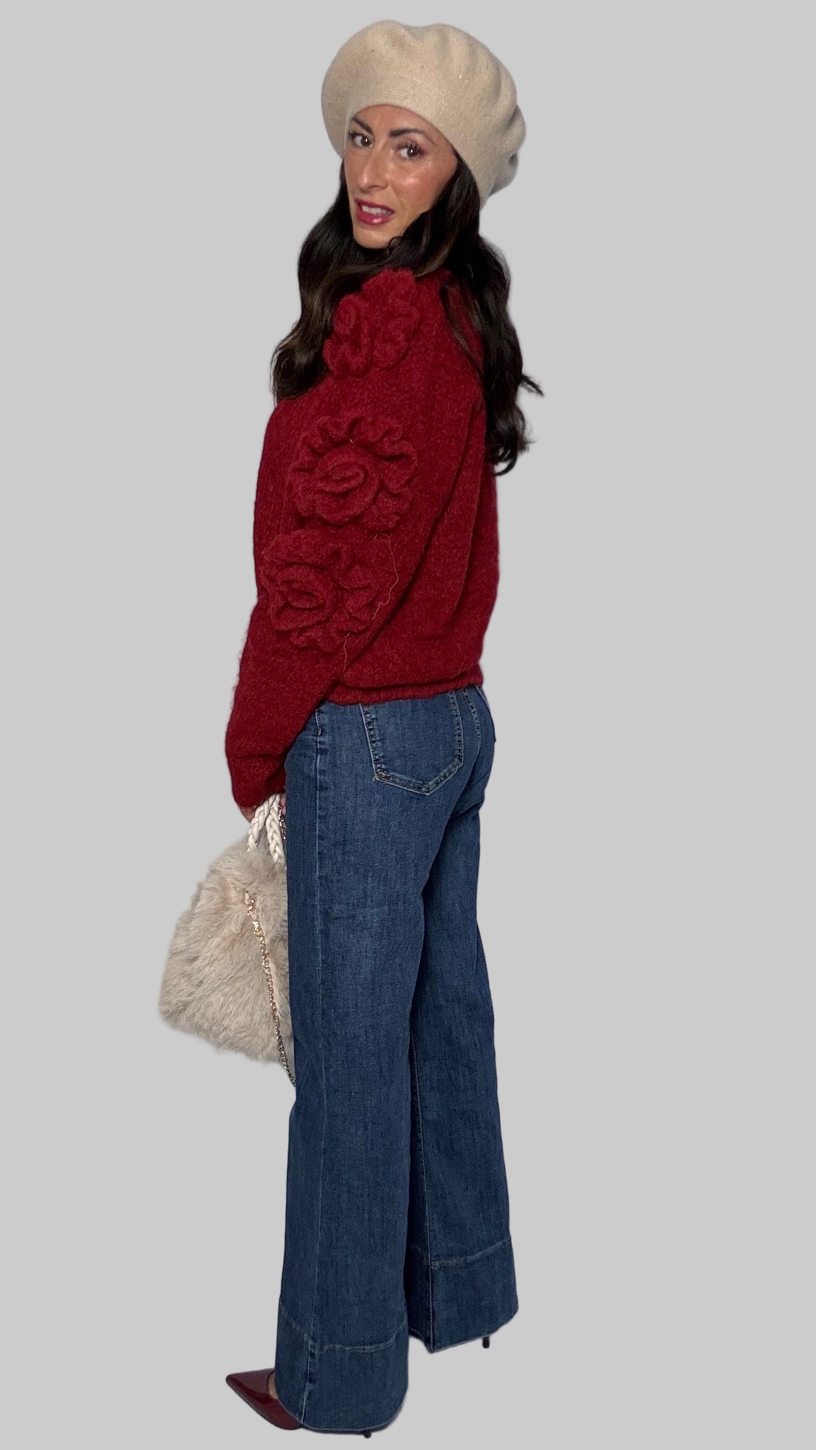 Pull Roses (limited edition) rosso carminio