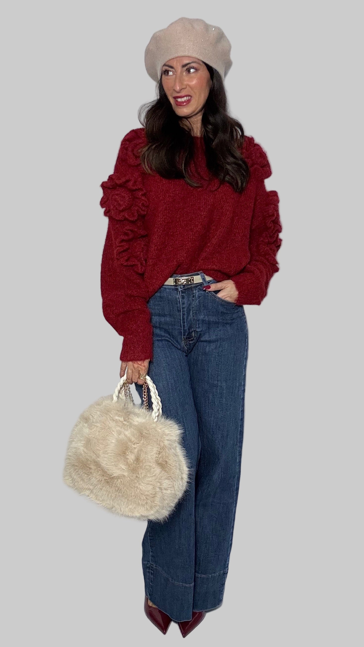 Pull Roses (limited edition) rosso carminio