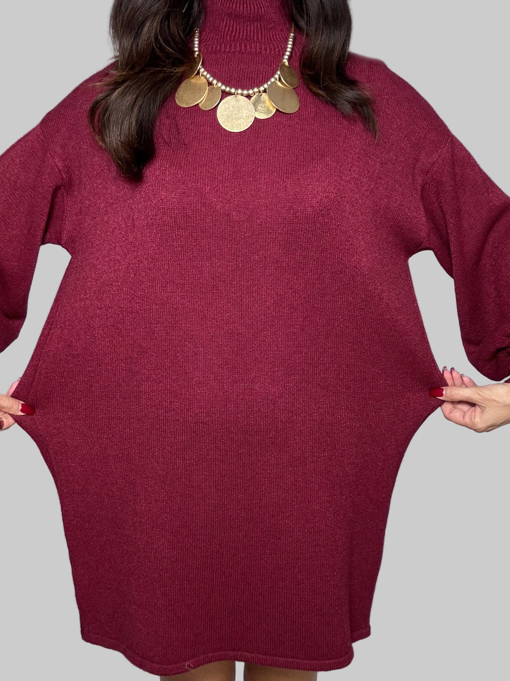 Abito in maglia Veronica vino