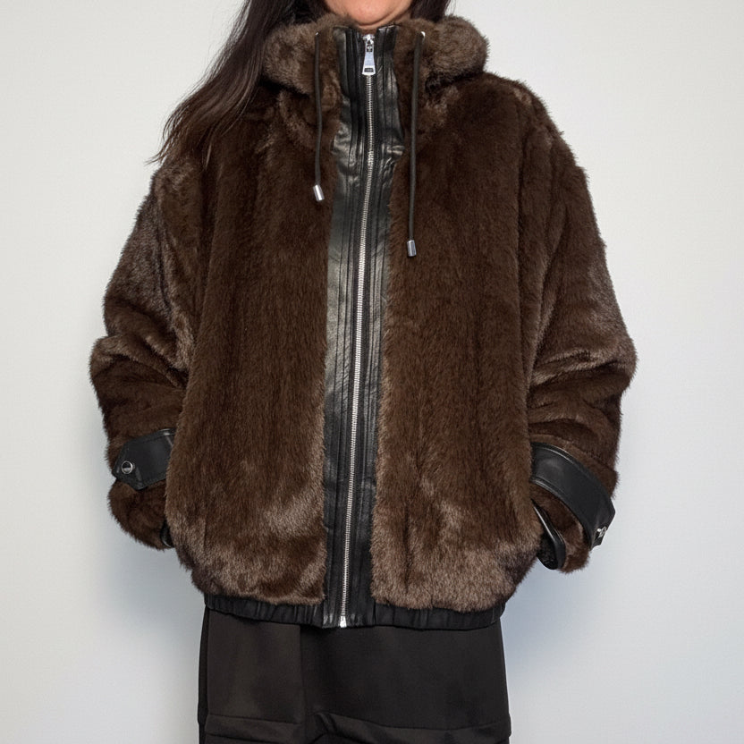 Ecopelliccia Kim cioccolato