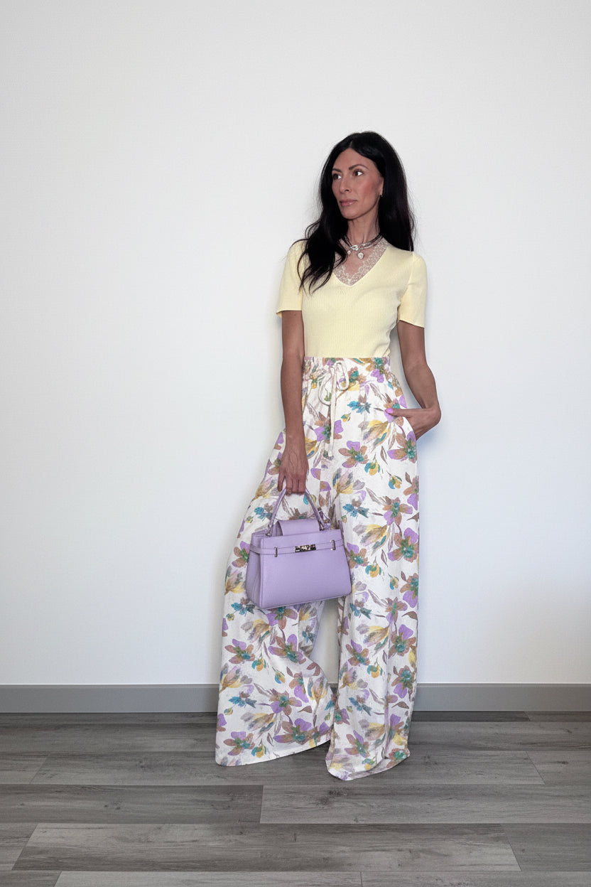 Pantalone Jardin crema
