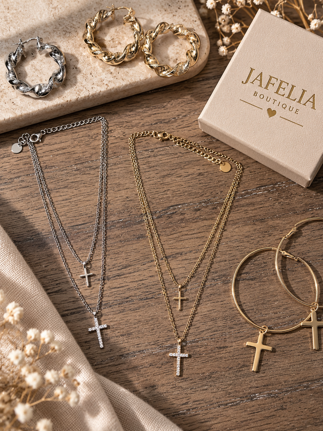 Collana Cross 2 fili