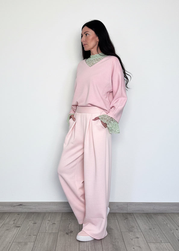 Maglia felpa Fiocco rosa