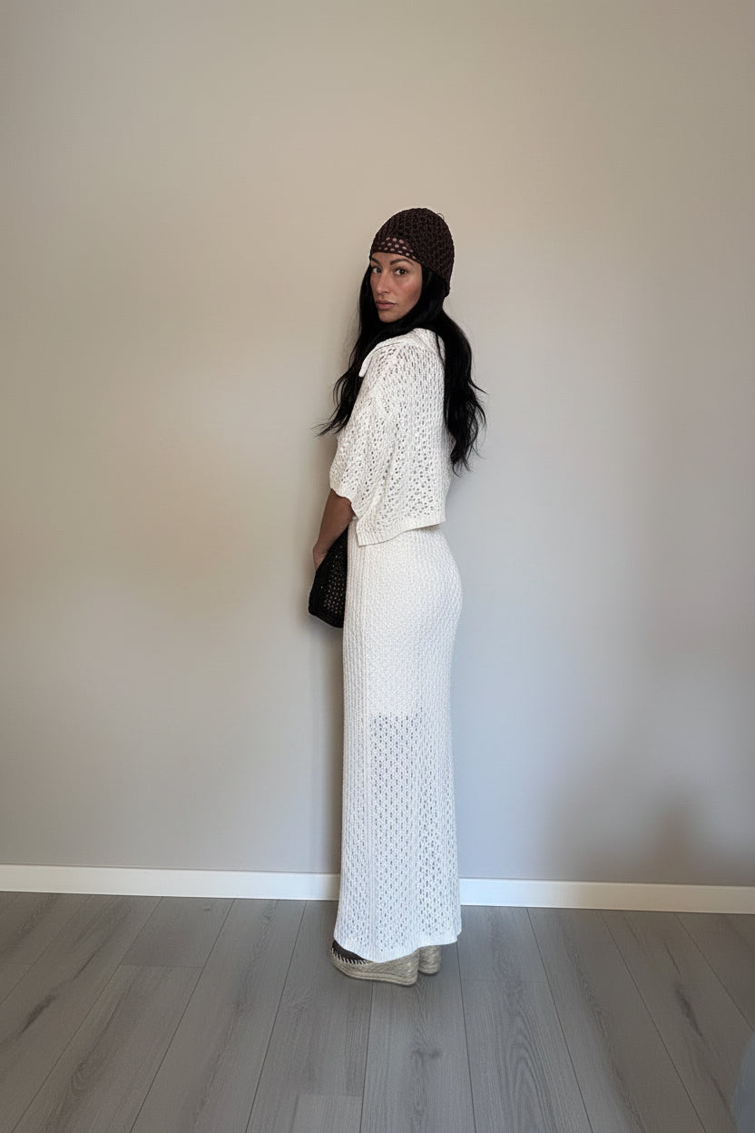 Coordinato Crochet panna