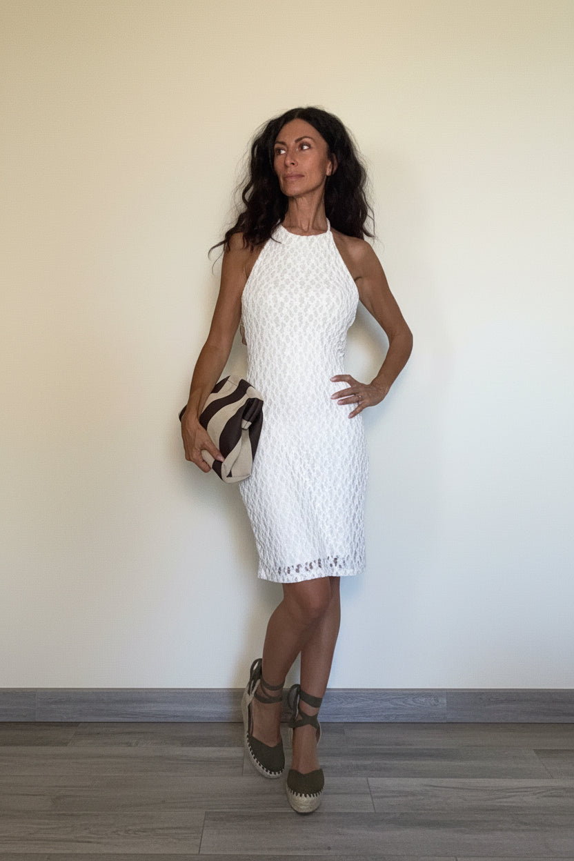 Abito pizzo panna