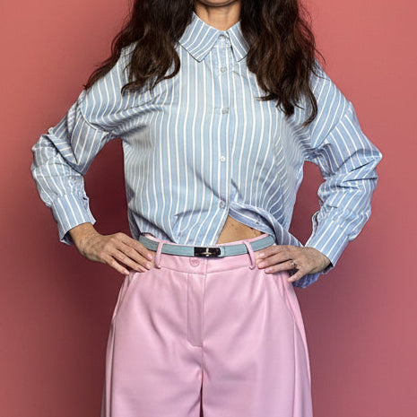 Pantalone Candy ecopelle balloon rosa