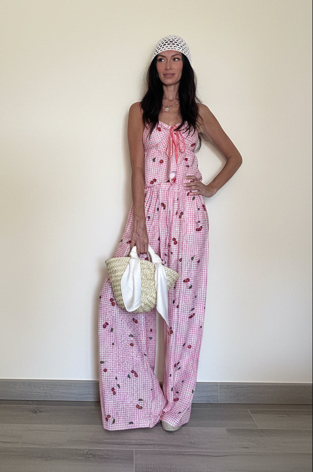 Coordinato Cherry panna e rosa