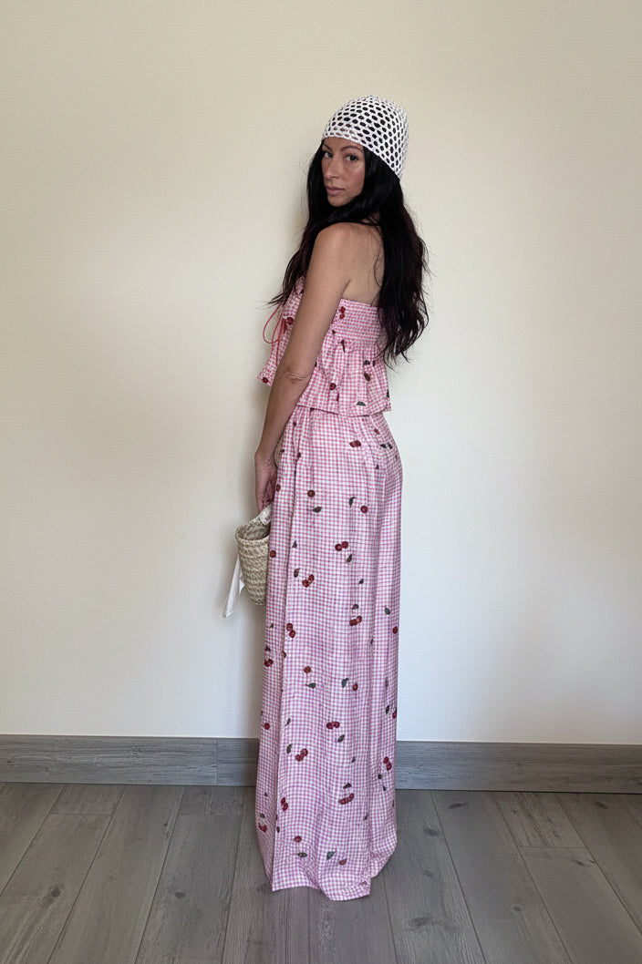 Coordinato Cherry panna e rosa