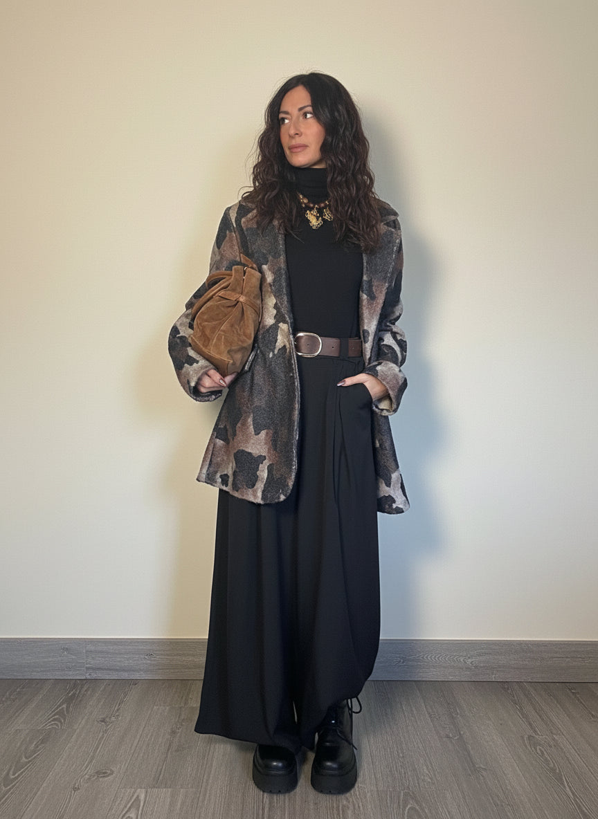 Giacca Animalier in panno