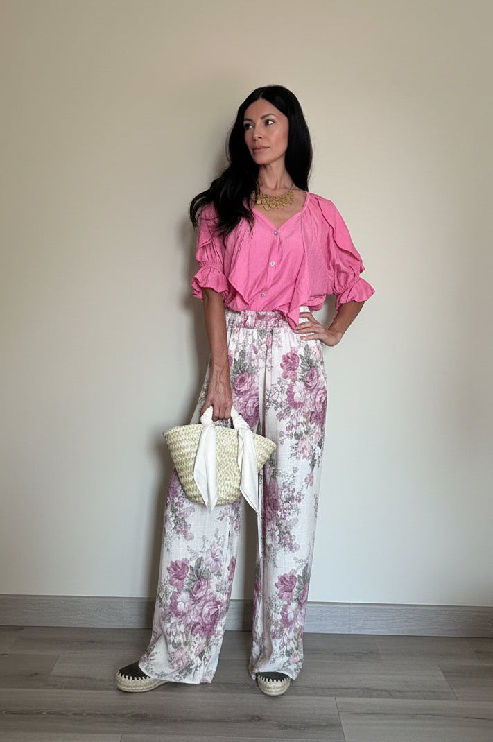 Camicetta Fluida fucsia