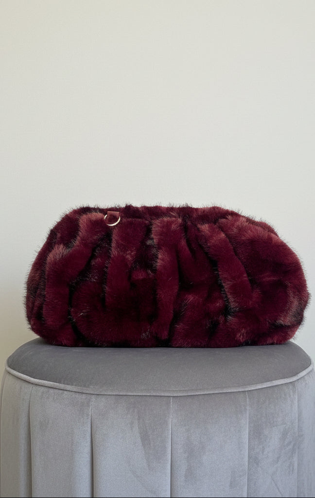 Borsa ecopelliccia Vino