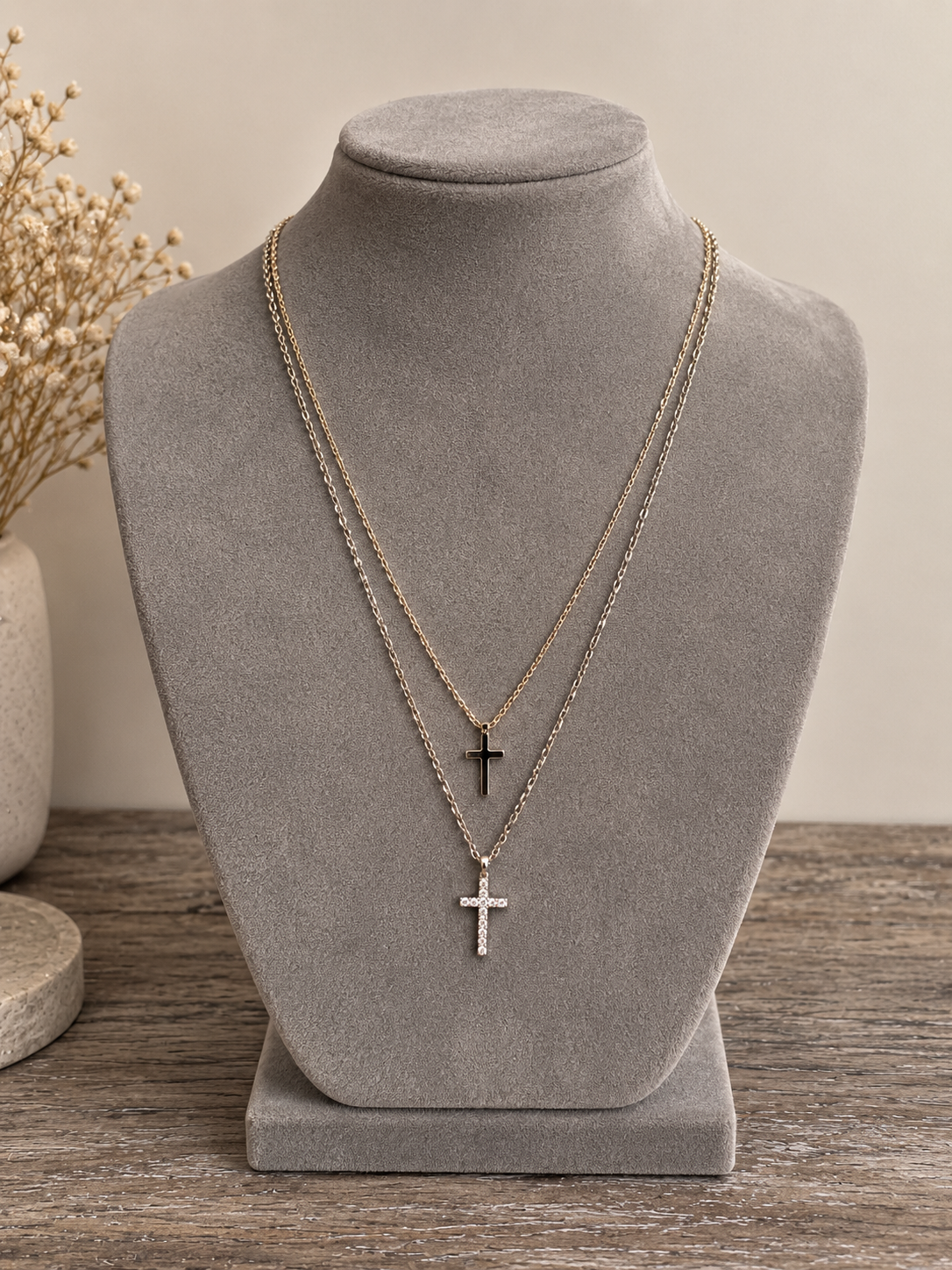 Collana Cross 2 fili