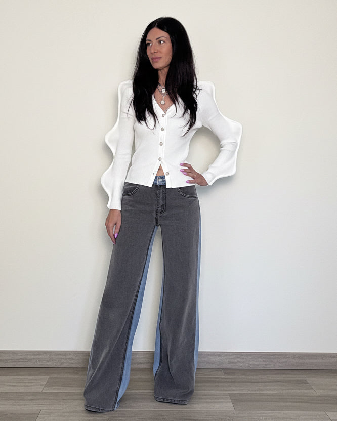 Jeans bicolor