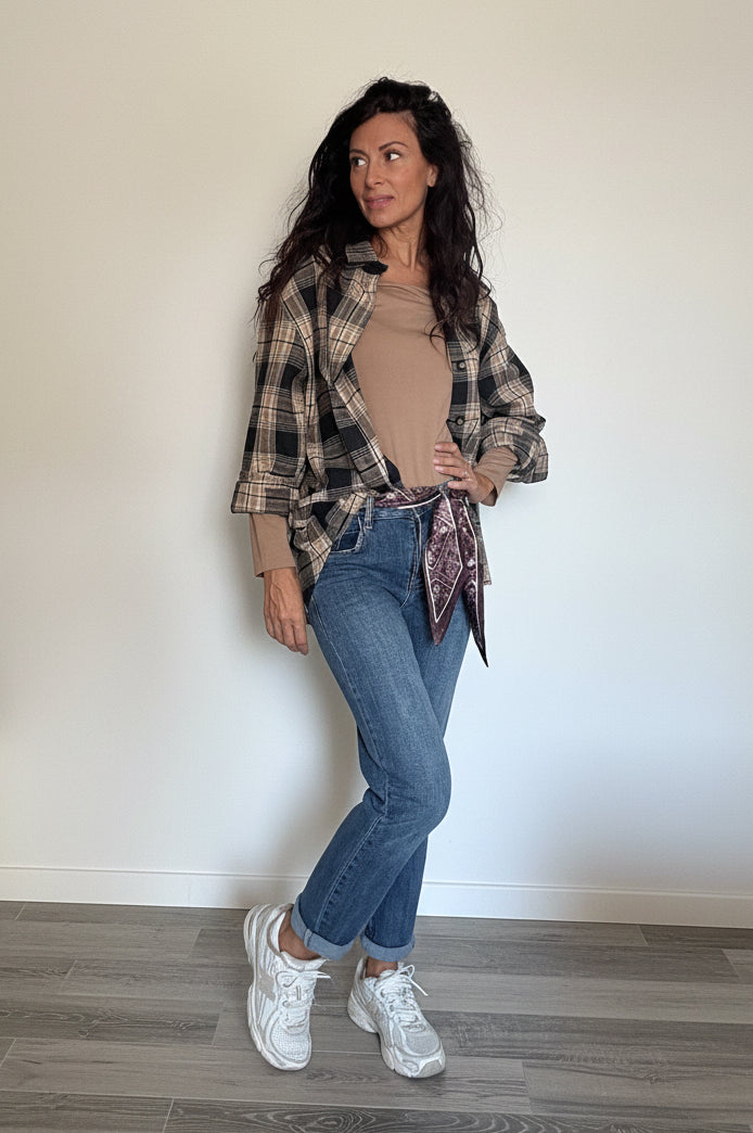 Jeans Skinny Chance con foulard