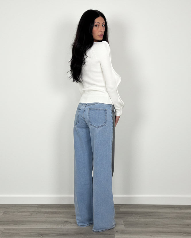 Jeans bicolor