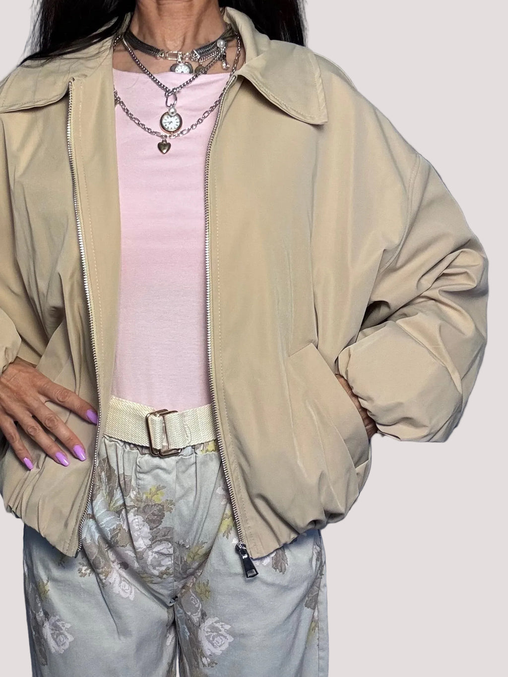 Bomber Ambra beige