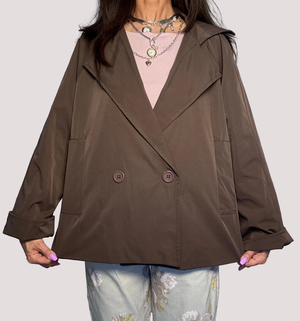 Trench over Dafne cioccolato