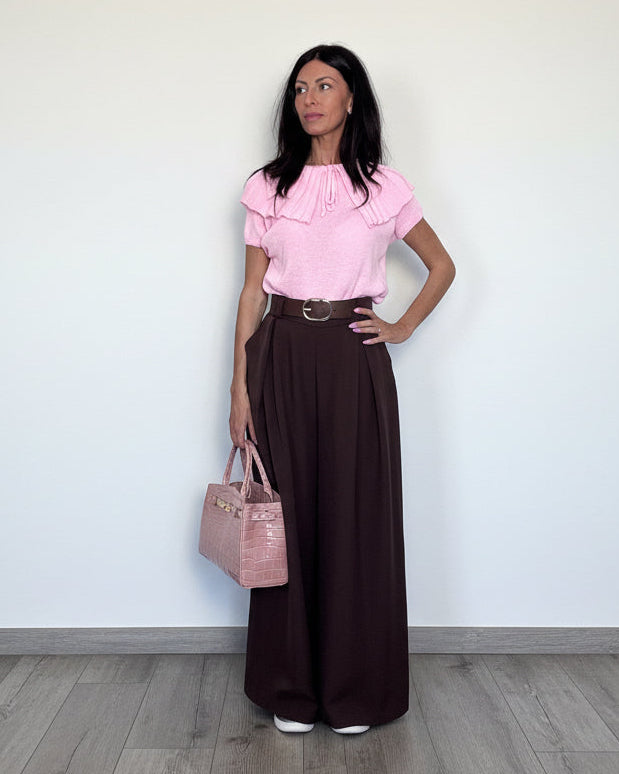 Pull Daisy 100% cotone rosa