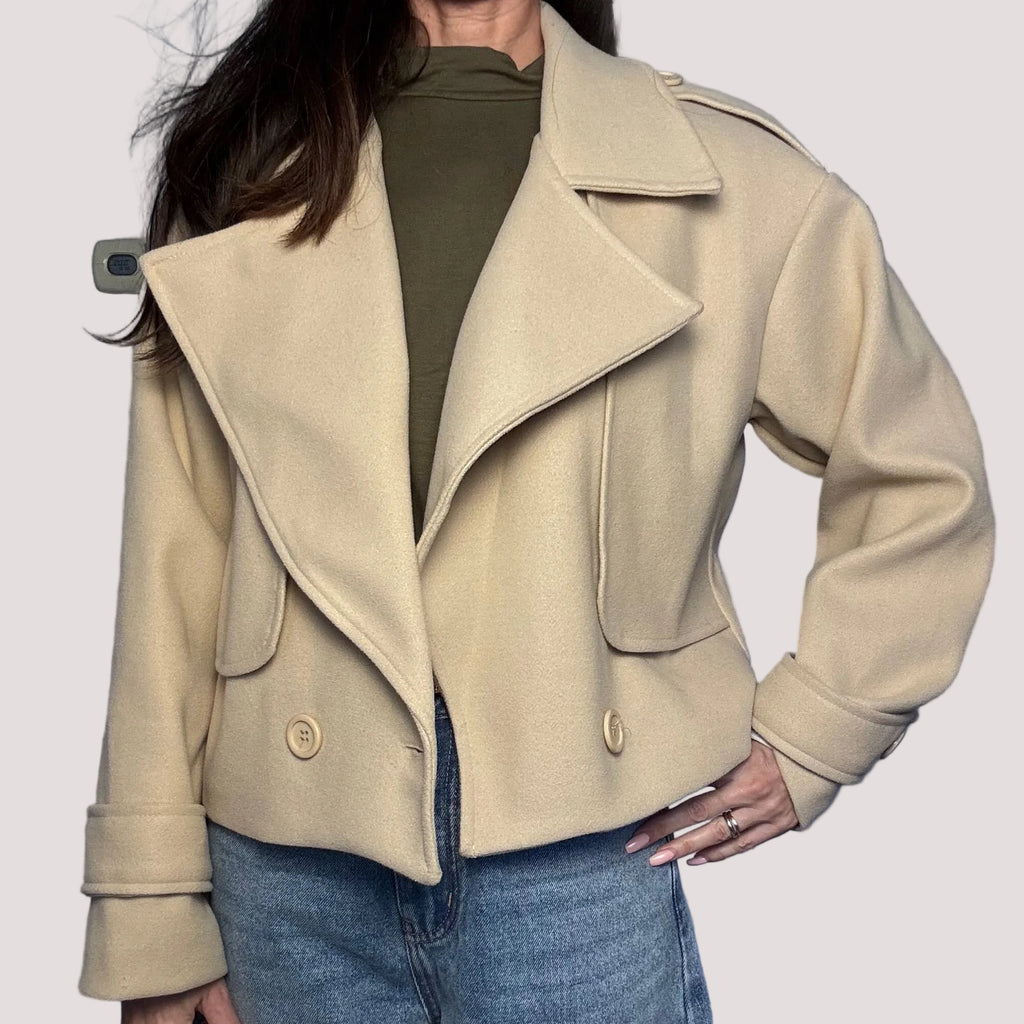 Cappotto corto Zoey beige