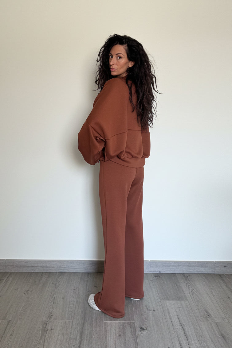 Pantalone tuta Boston mattone