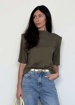 T-shirt maglia Just West oliva