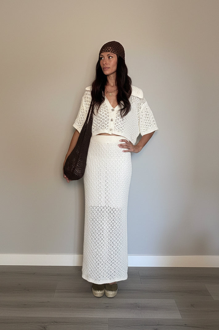Coordinato Crochet panna