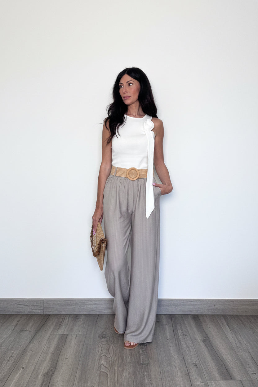 Top Rosa bianco