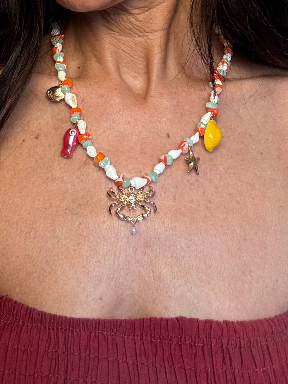 Collana Granchio e Cavalluccio