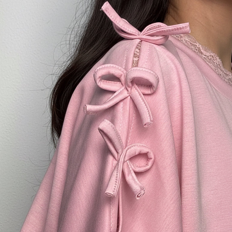 Maglia felpa Fiocchetti rosa