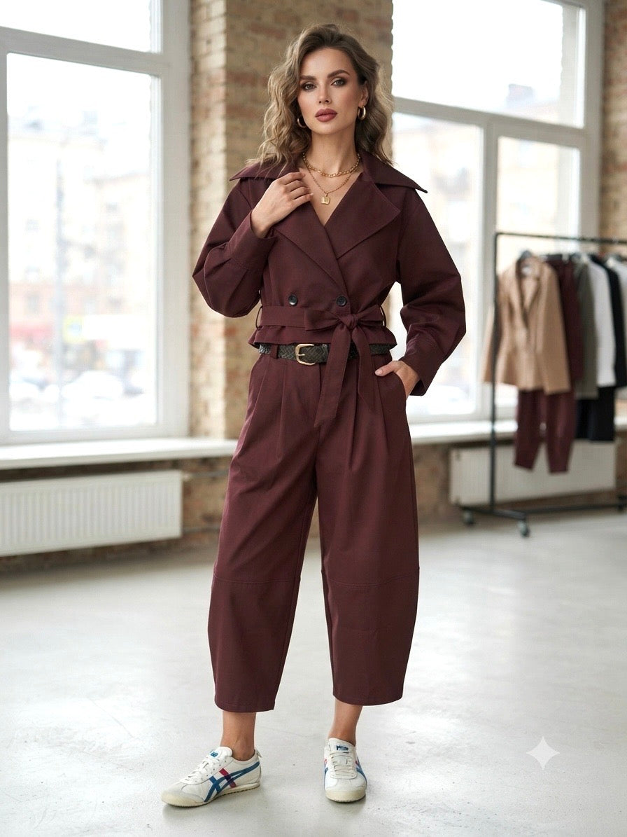 Mini trench London prugna