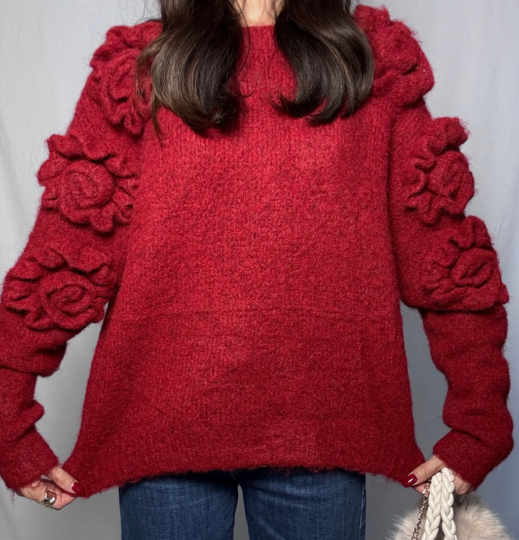 Pull Roses (limited edition) rosso carminio