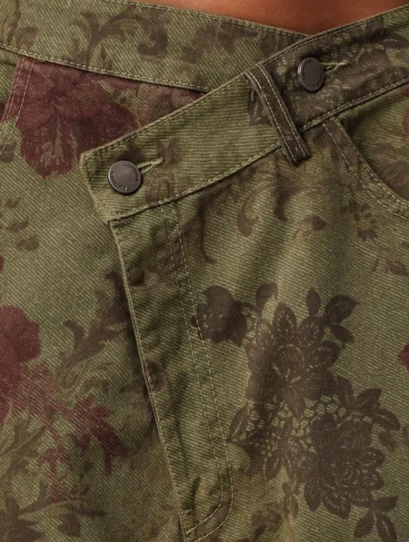 Jeans by Lumina Flowers verde oliva