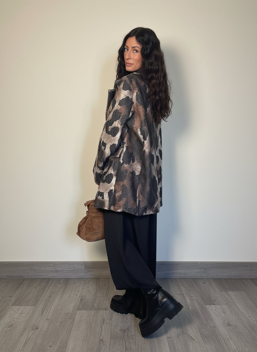 Giacca Animalier in panno