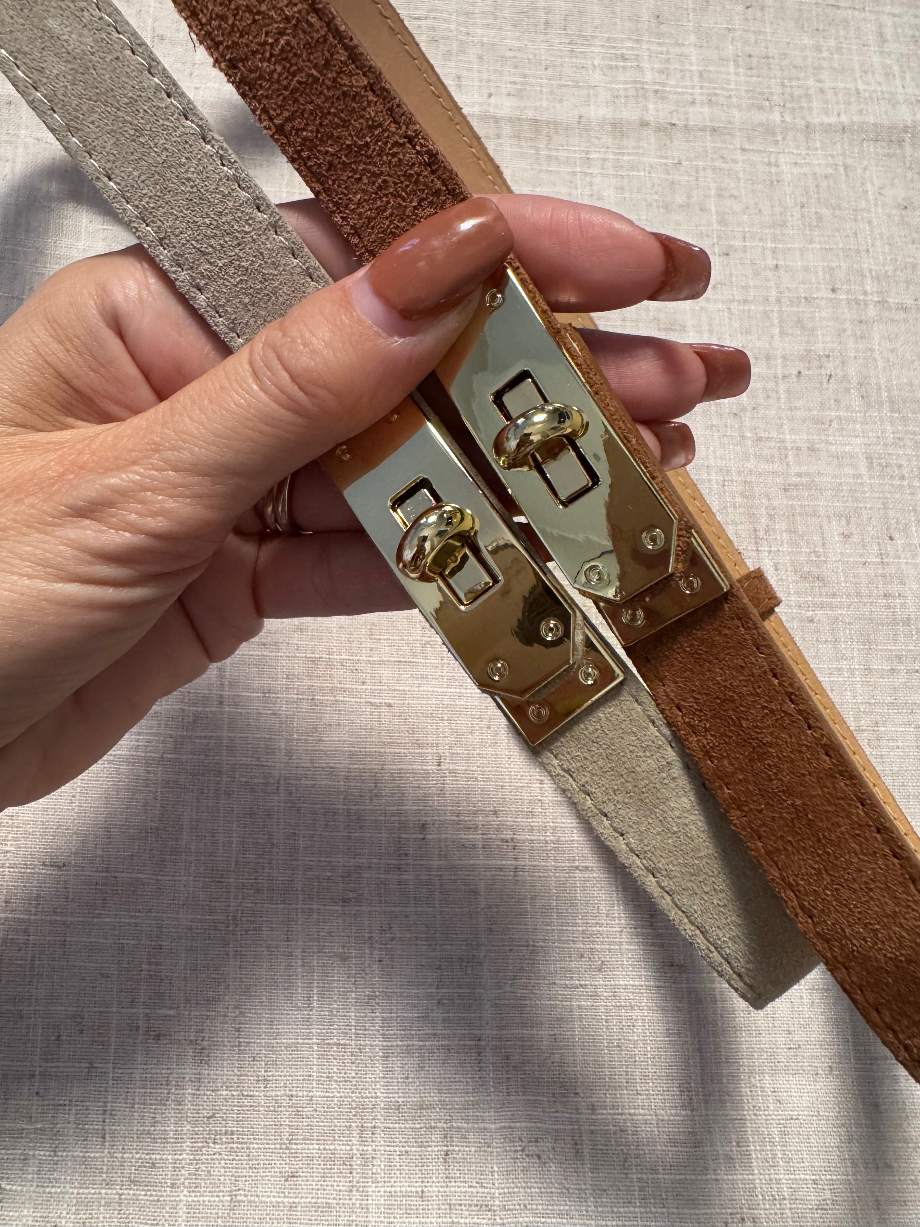 Cintura Hermira in vera pelle Made in Italy