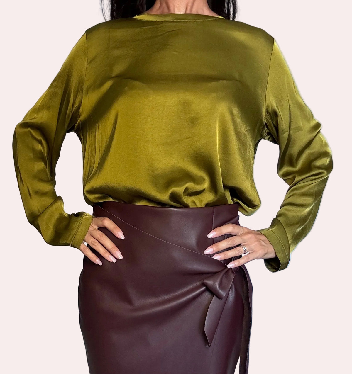 Maglia satin olio