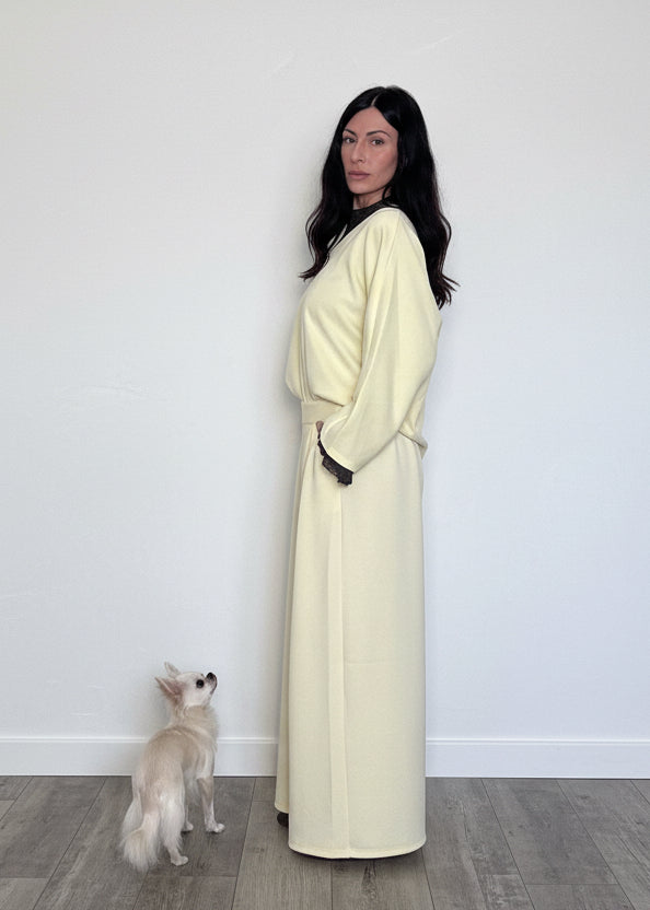 Maglia felpa Fiocco gialla