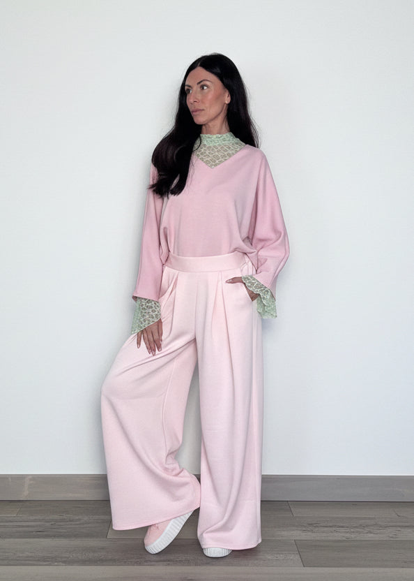 Maglia felpa Fiocco rosa