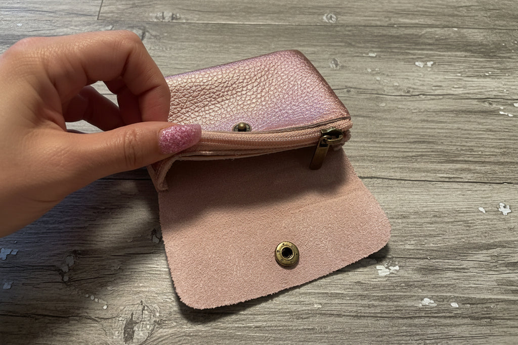 Borsellino in vera pelle Made in Italy vari colori