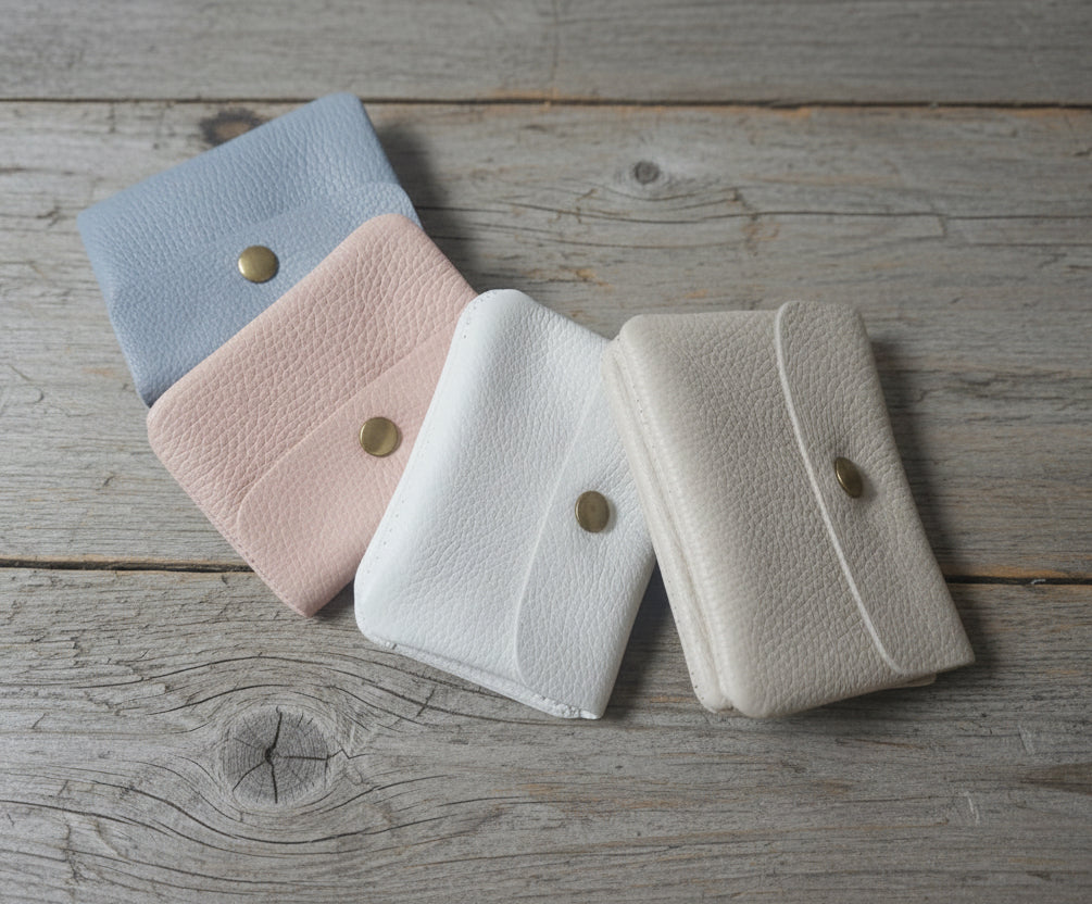 Borsellino in vera pelle Made in Italy vari colori